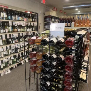 rows of bottles of wine