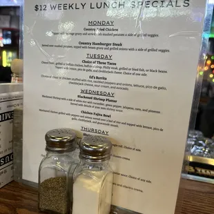 Lunch specials