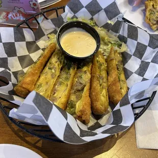 Southwest Chicken Egg Rolls
