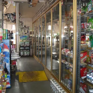beer , soda, and snack
