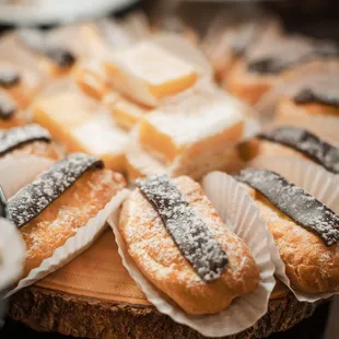a variety of pastries