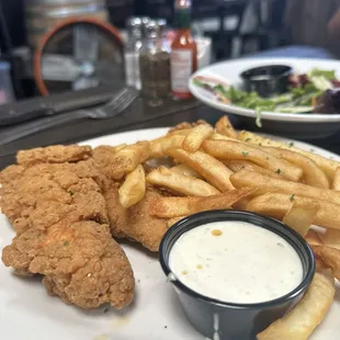 Kids Chicken Tenders, the adult serving was too big.