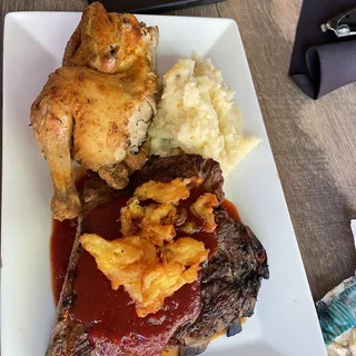 Chicken and Rib Combination Dinner