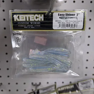 a variety of fish hooks