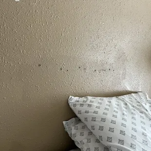 No headboard for the bed