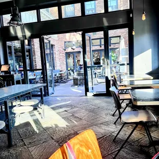 Interior facing the large patio