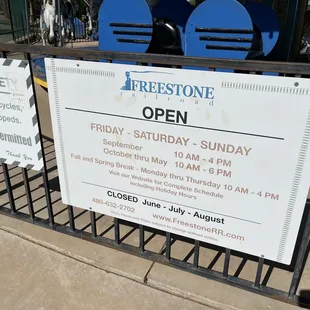 Open Friday, Saturday, Sunday (Closed June, July, August)