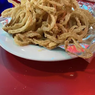 Hugh order of Eastside onion rings