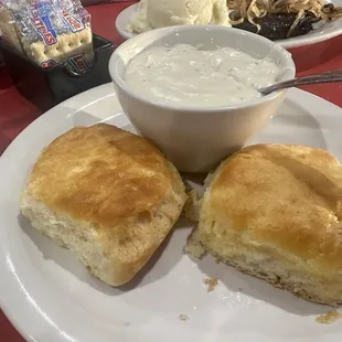 Biscuits and gravy