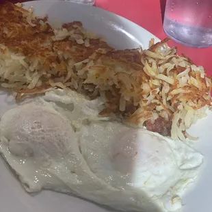Eggs  (Over Medium) w/ Hash Browns