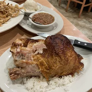 Rotisserie chicken with rice was good