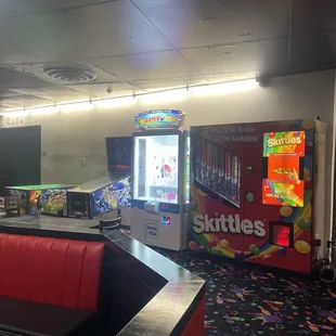 Skittles machine?! Never heard of this. You can select which flavors and mix them up too!