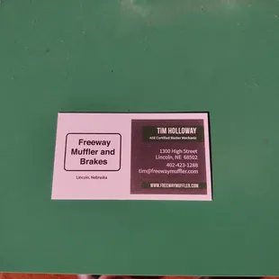 Stop by and see Tim at Freeway Mufflers and Brakes at 1300 High St