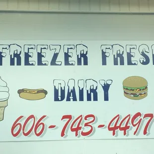 a sign for the store