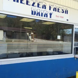 the front of the store