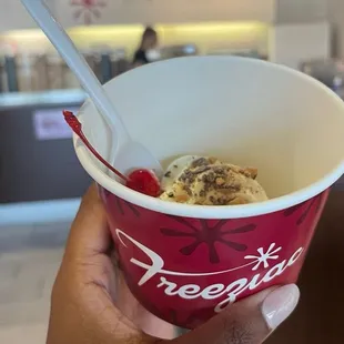 Angel food &amp; Yellow Cake Batter swirl w Heath Bar bits