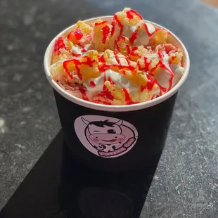 Strawberry lemon ice cream