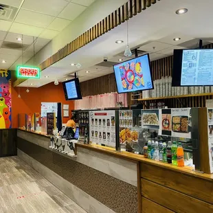 he inside of a restaurant