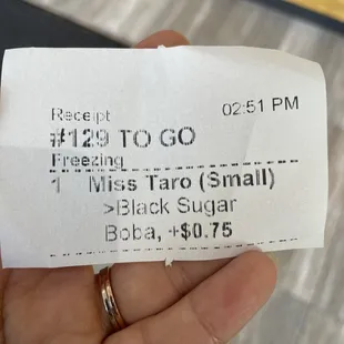 Damn they up charge 75 cents for boba in your drink. So for a small 18oz taro tea with boba was $6
