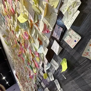 Post-it note walk art. Leave a note!