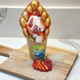 strawberries and whipped cream