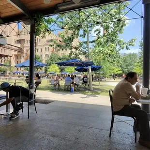 View just outside the food hall