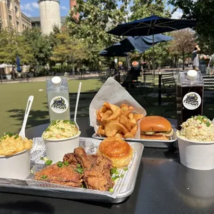 chicken wings and fried chicken