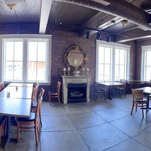 a panoramic view of the dining room