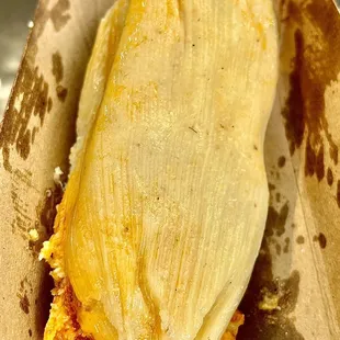 a close up of a tamales