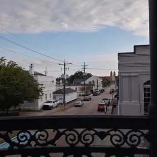 the view from the balcony
