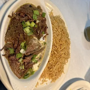 Roasted lamb