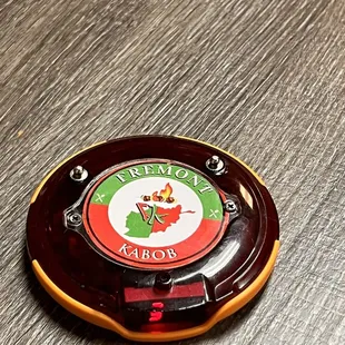 Self-service restaurant with pager