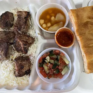 Beef kabob Combo