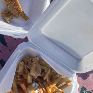 Tilapia 1pc and Fries and shrimp