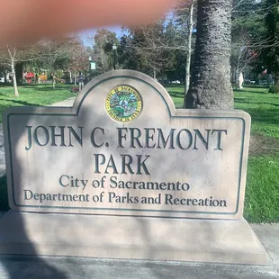 Front of the park