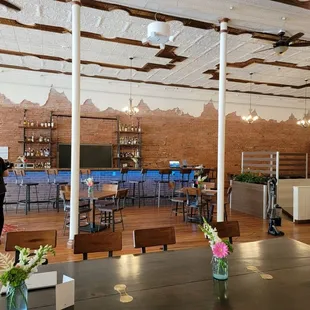 Gorgeous community table and bar