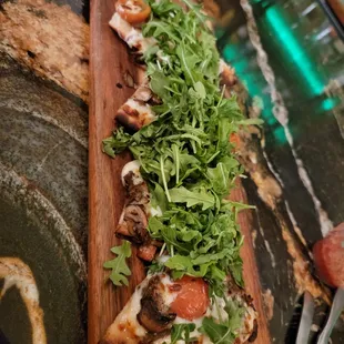 Mushroom flat bread