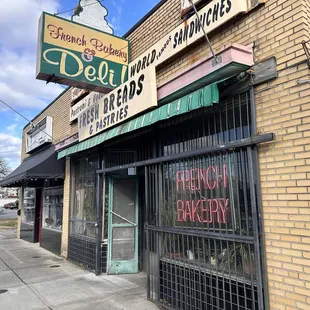 the front of the building