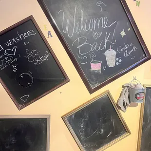 Chalk boards to draw on
