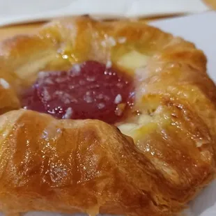 Strawberry cheese danish