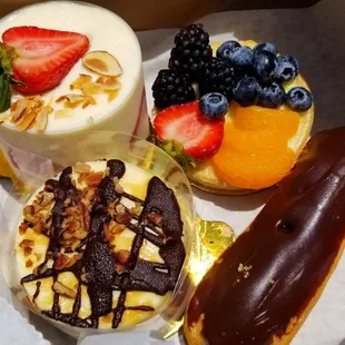 a variety of pastries