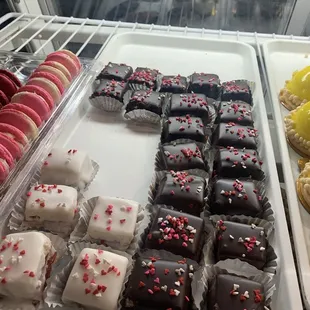 French macarons and petit fours