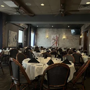 Dining area of French Market Bistro