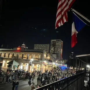 Our view of the parade.