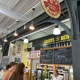 customers at the counter