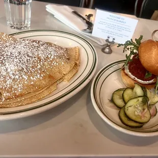 Original Crepe and Crabcake slider