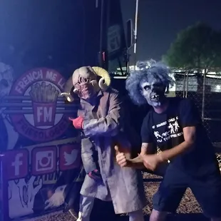 Playing the part at the Haunted Houses