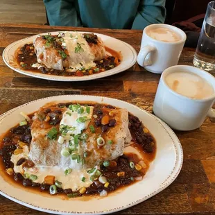 Breakfast Burrito with Chicken Chorizo