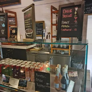 a selection of drinks