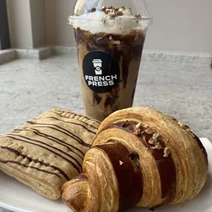 Nutella  Croissants and Nutella latte